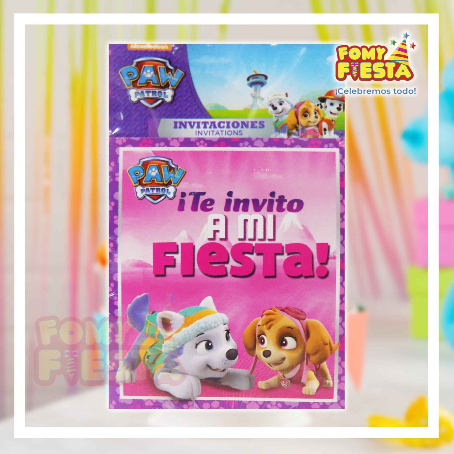 Invitaci N Paw Patrol Fomy Fiesta